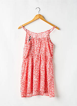 Robe mi-longue sans manche sans manche rouge LE TEMPS DES CERISES fille