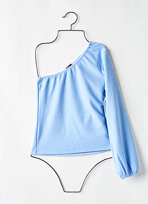 Top coupe cintrée manches longues bleu GARCIA fille