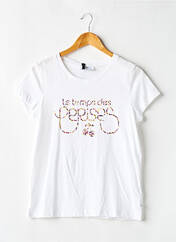 T-shirt blanc LE TEMPS DES CERISES pour fille seconde vue