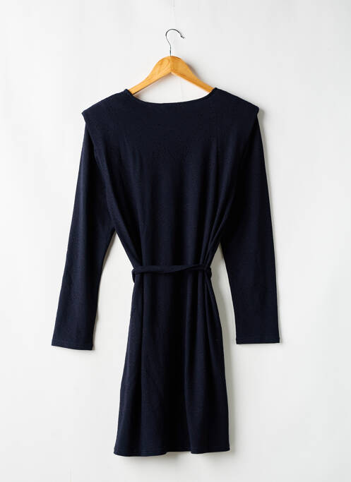 Robe mi-longue col rond manches longues bleu LE TEMPS DES CERISES fille