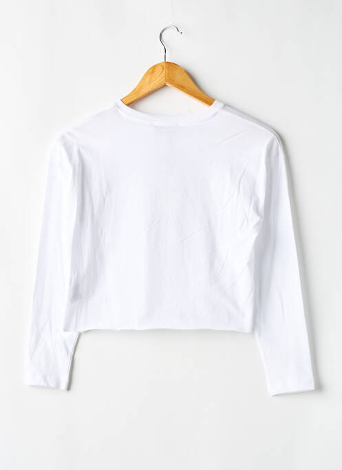 T-shirt stretch manches longues blanc LE TEMPS DES CERISES fille