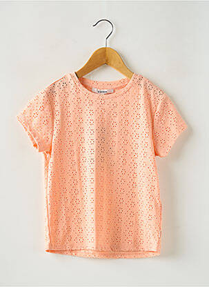 T-shirt coupe droite manches courtes orange GARCIA fille