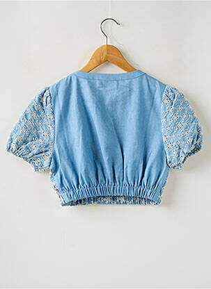 Top manches courtes manches courtes bleu LE TEMPS DES CERISES fille