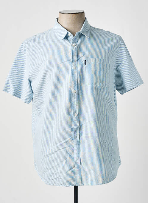 Chemise manches courtes bleu TBS pour homme