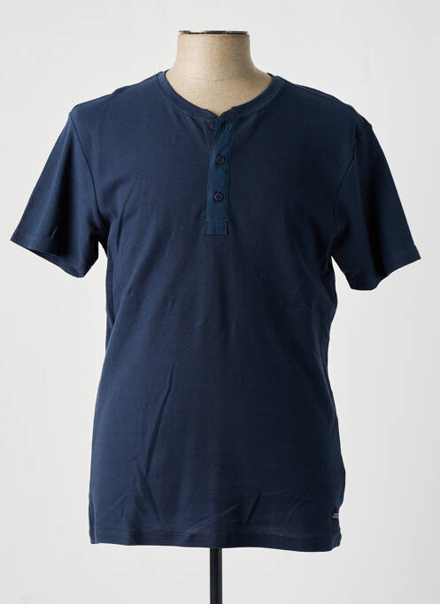 T-shirt bleu LEE COOPER pour homme