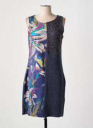 Robe mi-longue sans manche sans manche bleu SMASH WEAR femme