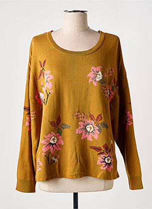 Pull coupe cintrée manches longues jaune LE PETIT BAIGNEUR femme