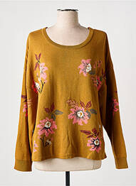 Pull coupe cintrée manches longues jaune LE PETIT BAIGNEUR femme
