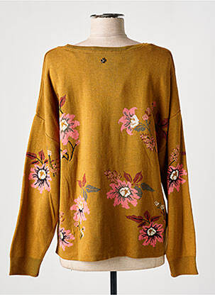 Pull coupe cintrée manches longues jaune LE PETIT BAIGNEUR femme