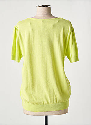 Pull col v manches courtes vert LE PETIT BAIGNEUR femme