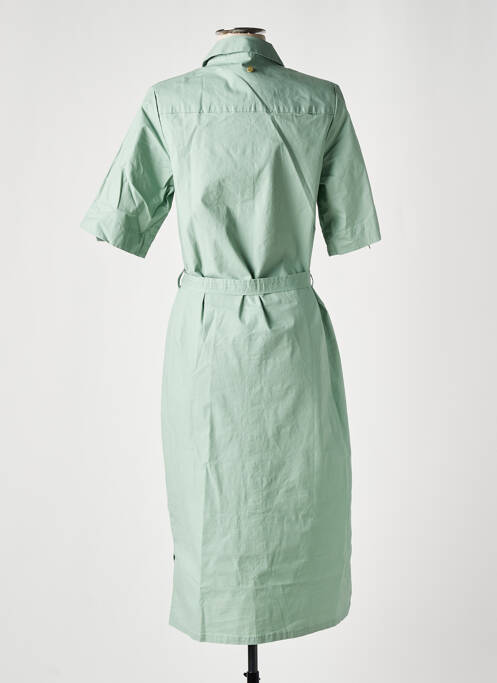 Robe mi-longue vert ÉTYMOLOGIE pour femme