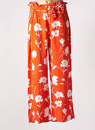 Pantalon droit taille élastique taille normale orange LE PETIT BAIGNEUR femme