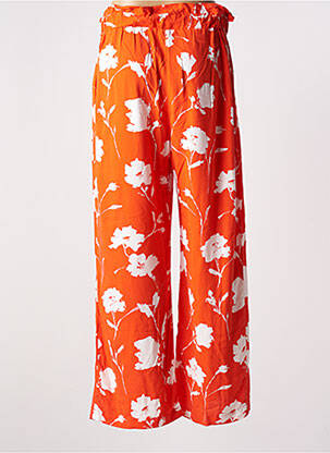 Pantalon droit taille élastique taille normale orange LE PETIT BAIGNEUR femme