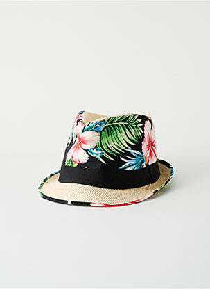 Chapeau noir PALME pour femme