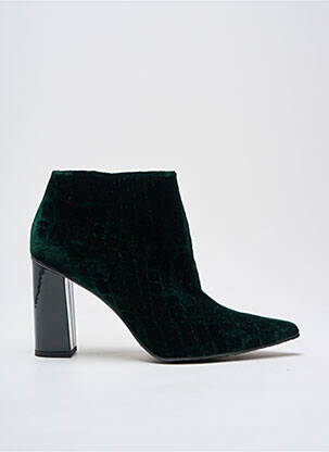 Bottines/boots bout pointu talon de 7 à 9cm vert LODI femme