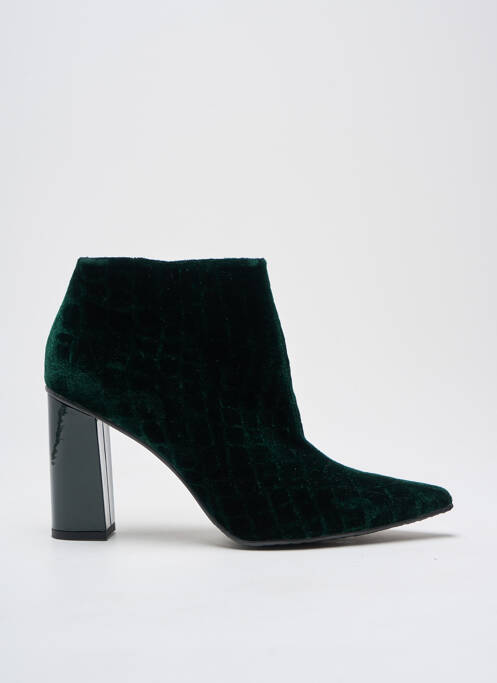 Bottines/boots bout pointu talon de 7 à 9cm vert LODI femme