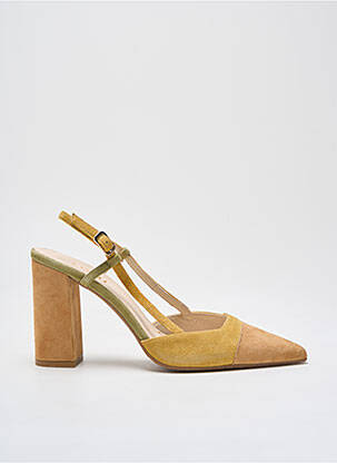 Escarpins fermeture boucle(s) talon de 7 à 9cm jaune LODI femme