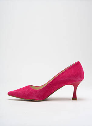 Escarpins nubuck talon de 4 à 6cm rose LODI femme