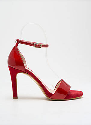 Sandales/nu pieds talon aiguille talon de 7 à 9cm rouge LODI femme