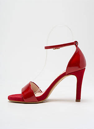 Sandales/nu pieds talon aiguille talon de 7 à 9cm rouge LODI femme