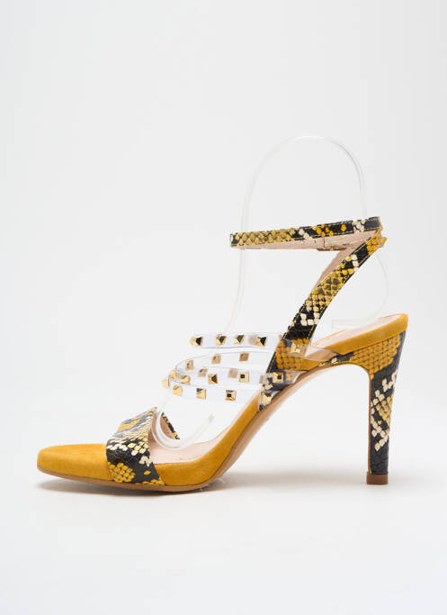 Sandales/Nu pieds jaune LODI pour femme