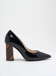 Escarpins matière lisse talon de 7 à 9cm noir LODI femme