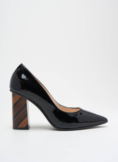 Escarpins matière lisse talon de 7 à 9cm noir LODI femme