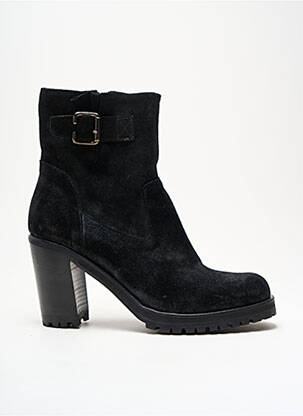 Bottines/boots nubuck talon de 7 à 9cm noir NIMAL femme