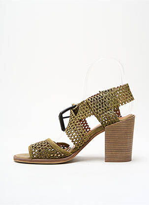 Sandales/nu pieds talon bottier talon de 4 à 6cm vert LITTLE ...LA SUITE femme