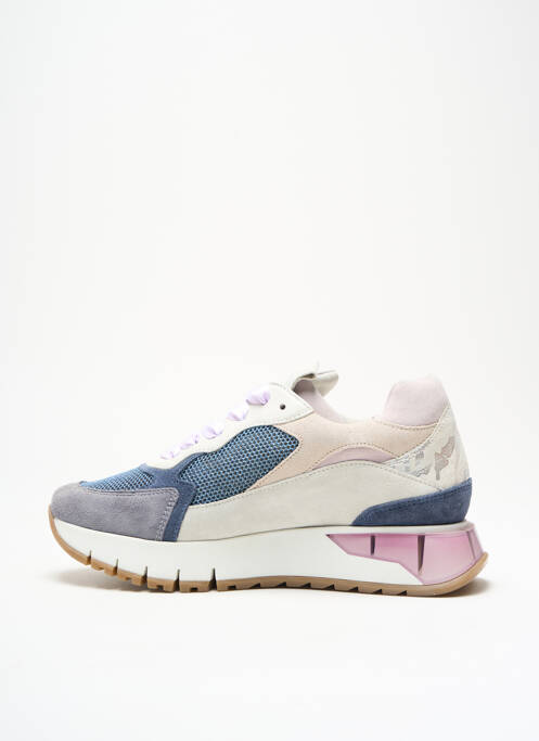 Baskets nubuck talon de 4 à 6cm bleu SOFTWAVES femme