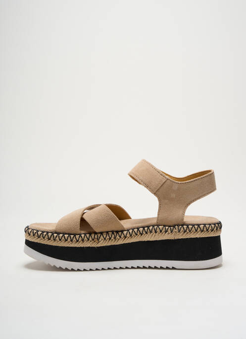 Sandales/Nu pieds beige ALPE pour femme