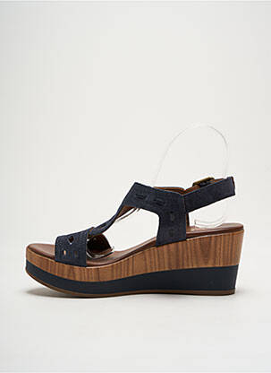 Sandales/nu pieds talon de 4 à 6cm bleu ALPE femme