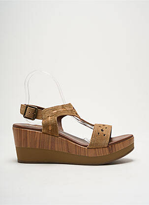 Sandales/nu pieds talon de 4 à 6cm marron ALPE femme