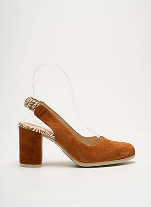 Escarpins talon de 4 à 6cm marron GADEA femme