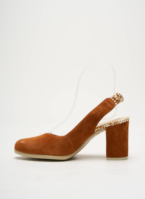 Escarpins talon de 4 à 6cm marron GADEA femme
