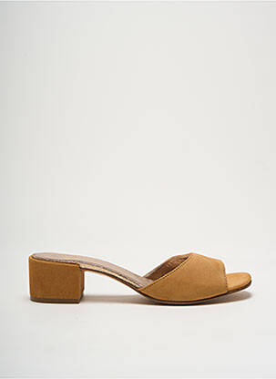 Mules/sabots talon de 4 à 6cm marron BLOW UP femme