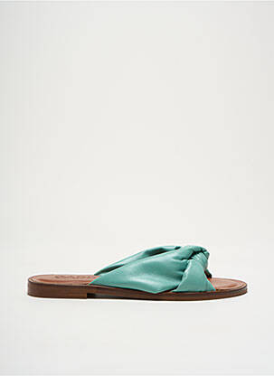 Mules/sabots talon plat jusqu'à 3cm bleu GADEA femme