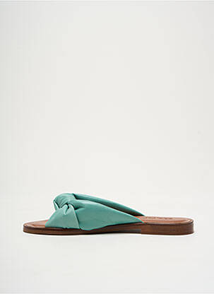 Mules/sabots talon plat jusqu'à 3cm bleu GADEA femme