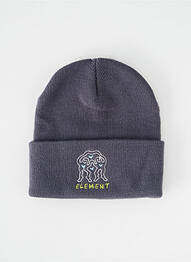 Bonnet broderie gris ELEMENT homme