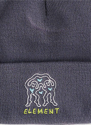 Bonnet broderie gris ELEMENT homme