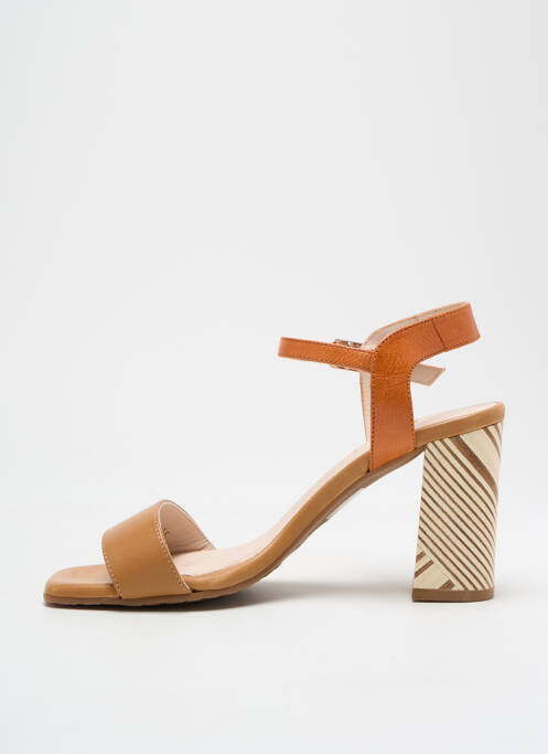 Sandales/Nu pieds orange LODI pour femme