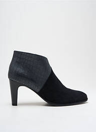 Bottines/boots tissage satiné talon de 4 à 6cm noir ADIGE femme