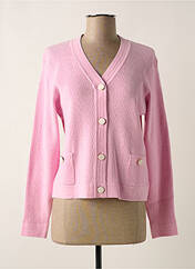 Gilet manches longues rose LOU LOU BY NALO pour femme seconde vue