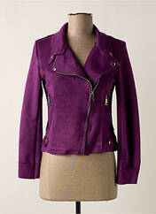 Veste casual violet JOLIFLY & JUSTINE Y pour femme seconde vue