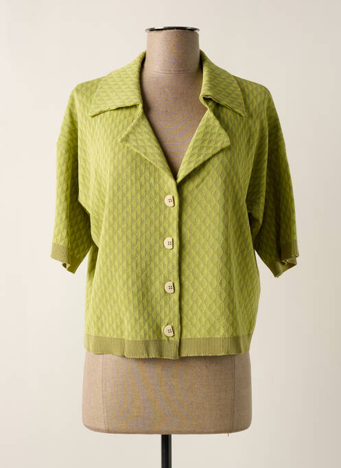 Gilet manches courtes vert TIFFOSI pour femme