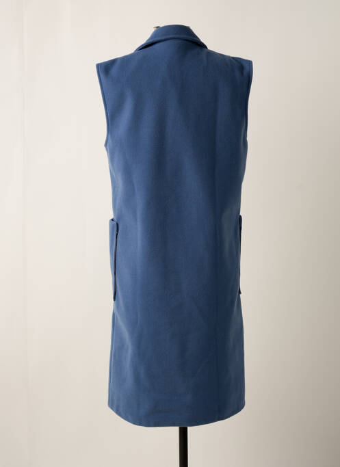 Manteau long bleu SENS UNIQ pour femme