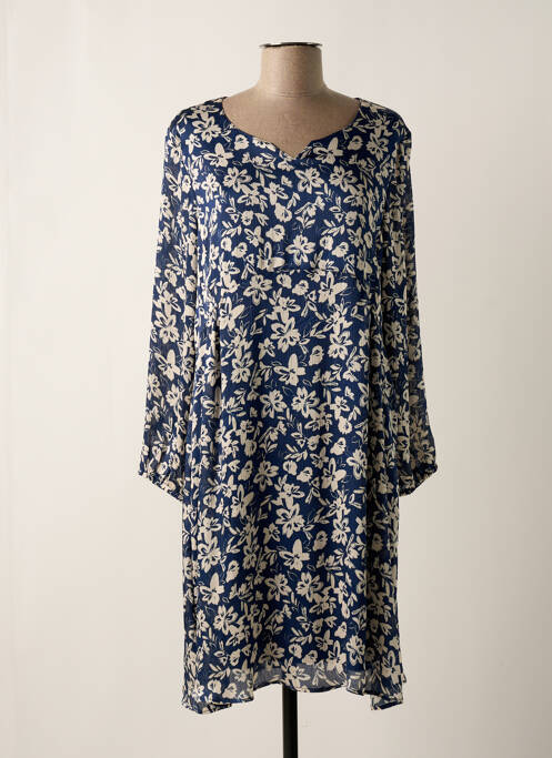 Robe mi-longue bleu GRIFFON pour femme