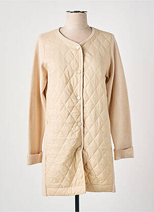 Veste casual coupe droite beige LOU LOU BY NALO femme