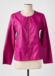 Veste casual col rond violet GRIFFON femme