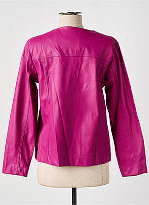 Veste casual col rond violet GRIFFON femme